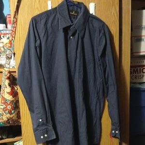 Men's Navy Button-Down Shirt